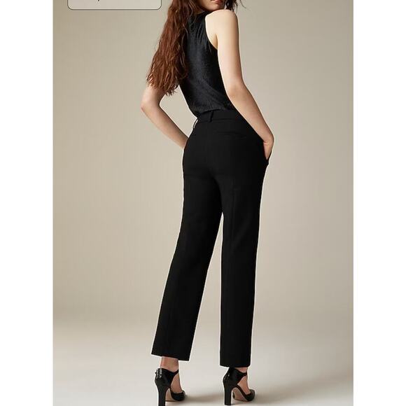 J. Crew Petite cropped Natalia pant in four-season stretch black size 4 - Picture 1 of 5